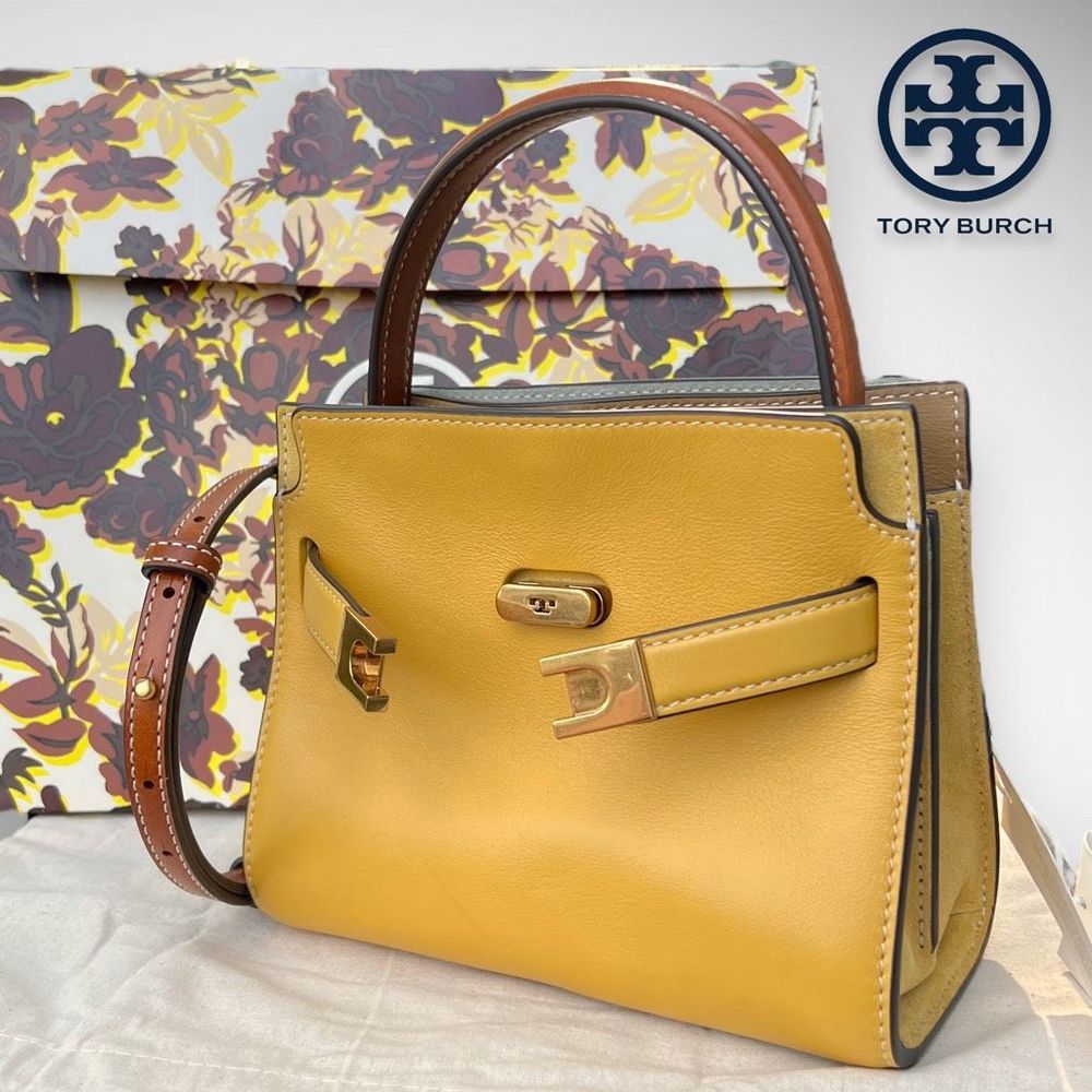 🚫SOLD ON VESTIAIRE🚫 NWT Tory Burch Lee Radziwill Petite Double Bag - Picture 1 of 17